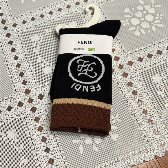 NWT Ladies Designer Black, Brown, and Tan Socks Trio - Picture 4 of 4